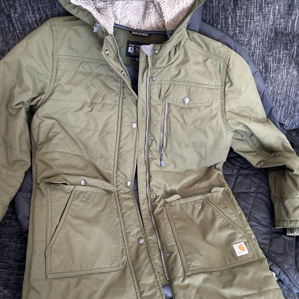 Carhartt Olive Green Relaxed Fit Jacket
